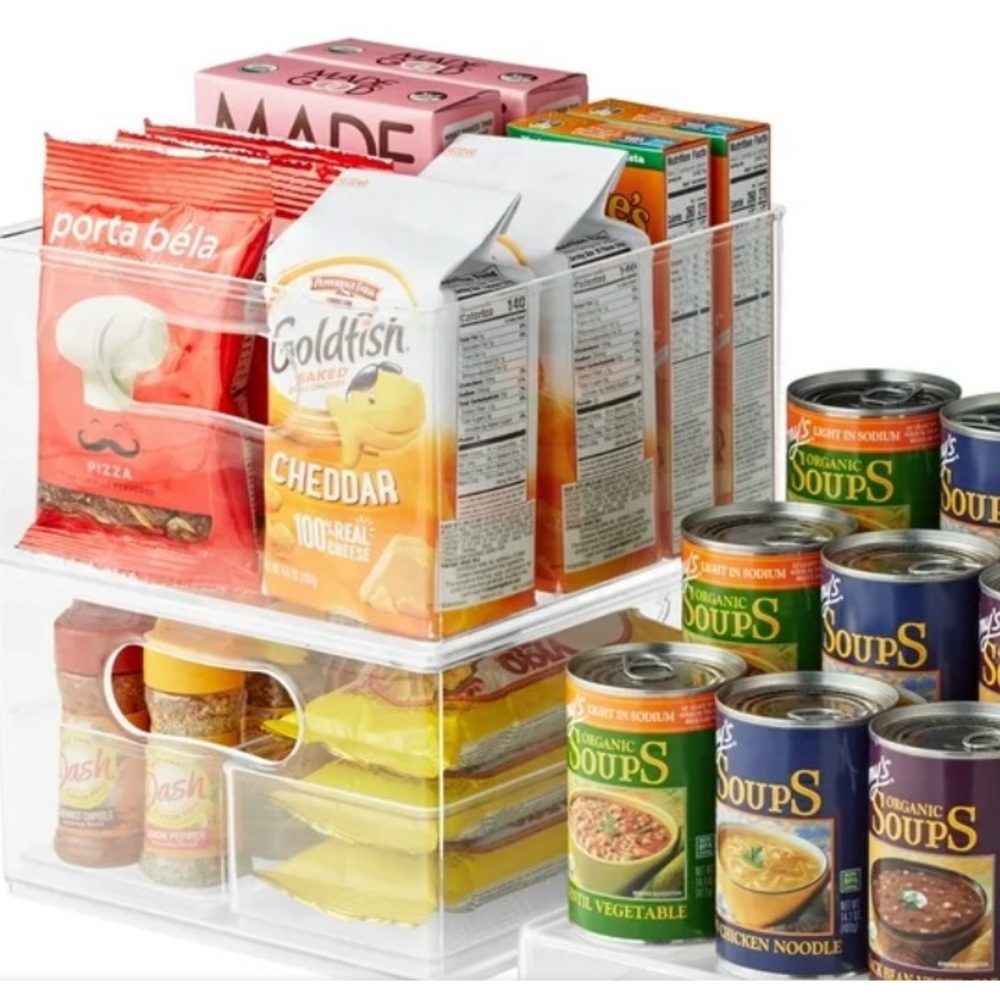 THE HOME EDIT NWT 5pc clear pantry storage system
